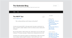 Desktop Screenshot of geekrebel.com